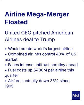 MoneyWise — Airline mega-merger